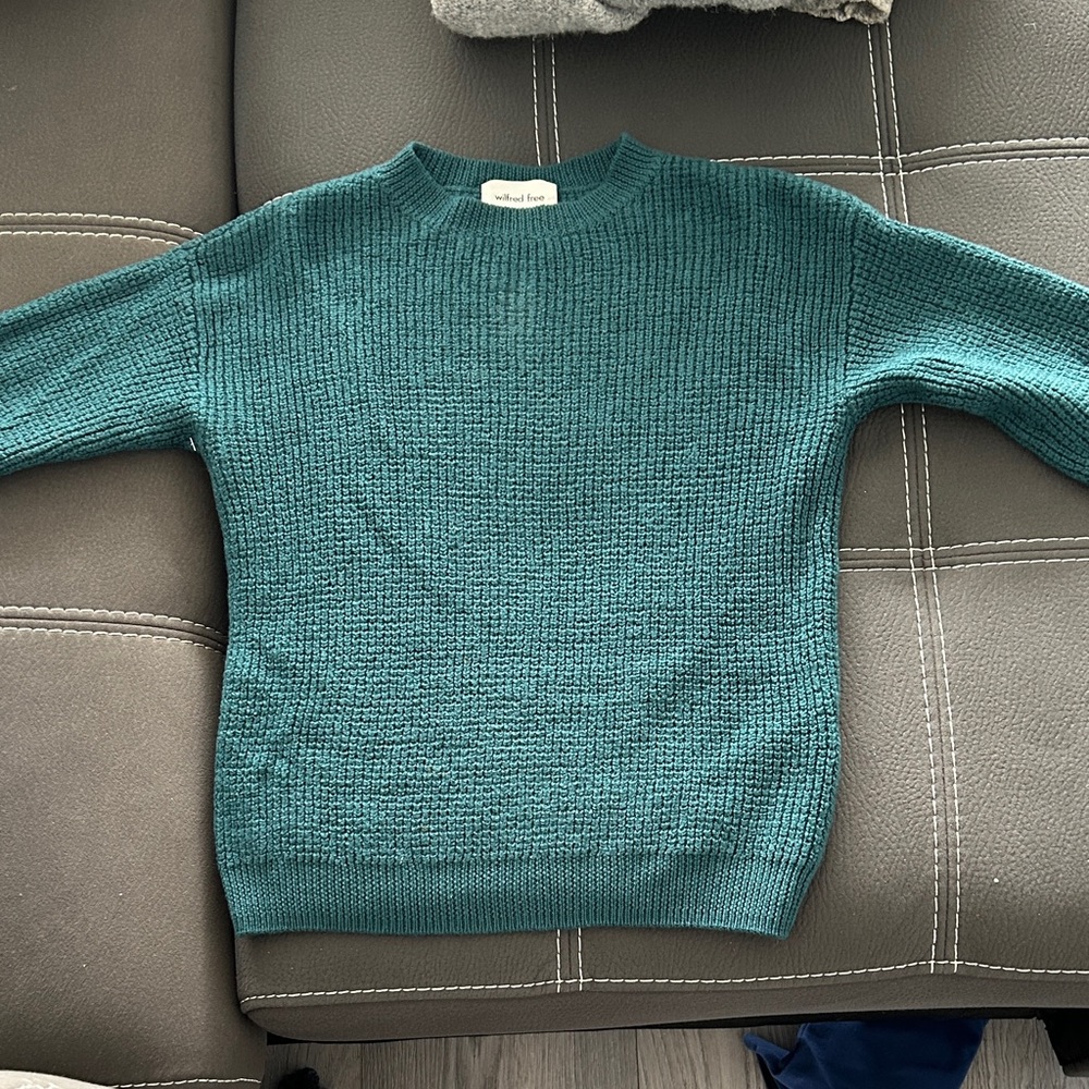 Wilfred Teal Crewneck Sweater